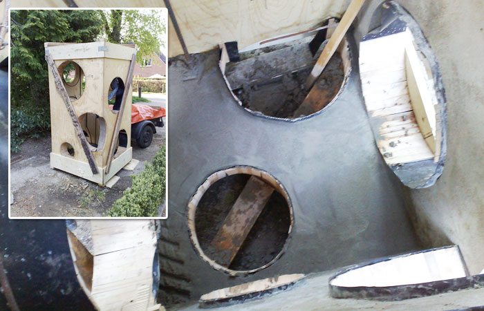 Der Btaonk�se am Stellwerk in Bargteheide