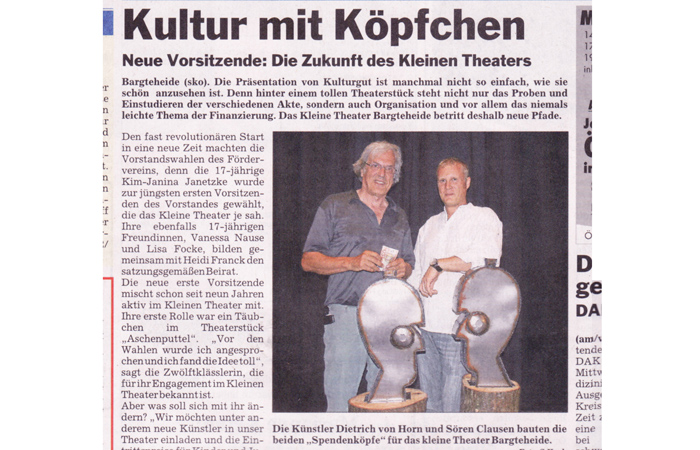 Kunst f�r's Kleine Tehater Bargteheide - S�ren Clausen